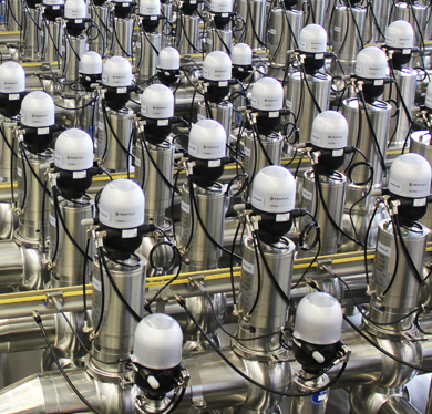 Array of Pentair Südmo Valve